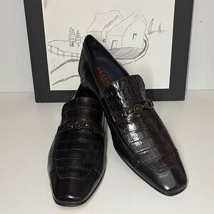 Mezlan Lloyd Alligator Penny Loafers Men’s Size US 10.5 M